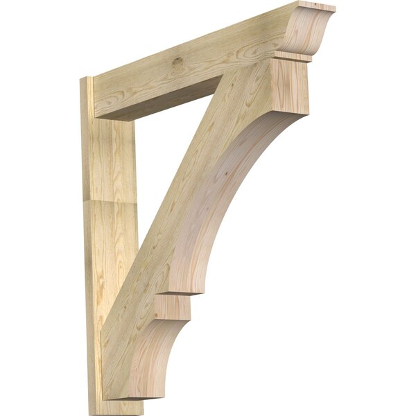Ekena Millwork Balboa Traditional Rough Sawn Outlooker, Douglas Fir, 8"W x 48"D x 48"H OUT08X48X48BOA01RDF - main